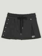 Niven stud slit mini skirt shorts