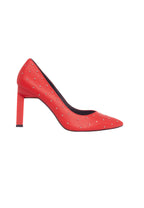 Callisia Brushed Red Leather Pumps – 9.5cm High Heel