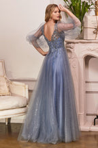 Tulle A-Line Dress with Glitter CDCD0182
