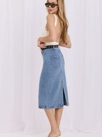denim skirt model 228027 Factory Price