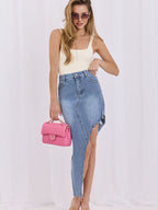 denim skirt model 228026 Factory Price
