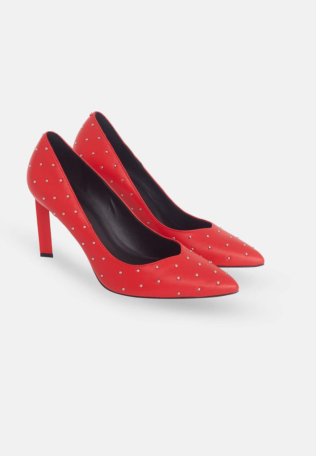 Callisia Brushed Red Leather Pumps – 9.5cm High Heel